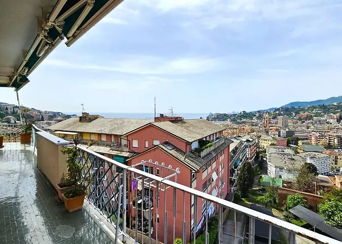 Apartament Parking,wifi, Netflix - Sunny Sea View Haven Rapallo